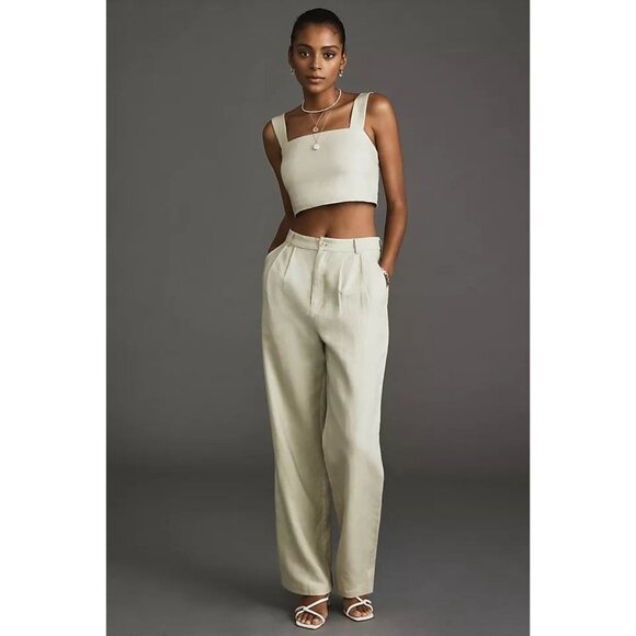 Reformation Olivia Linen Two-Piece Pants Set